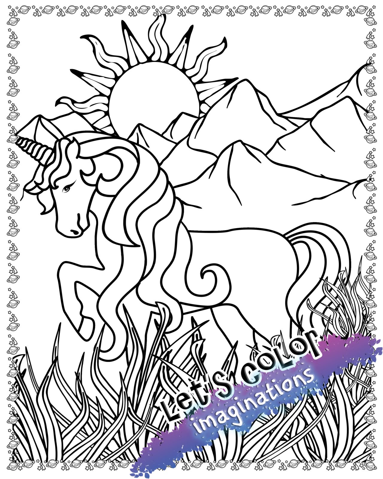 unicorn coloring book for kids 8 12 lets color imaginations