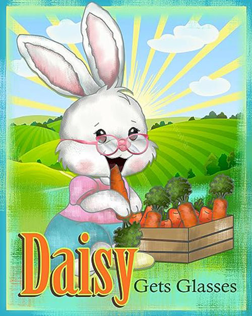 going to school was a lot of fun for daisy the bunny until she started to have difficulty in her studies due to her poor eyesight like most kids would feel wearing glasses for the fi