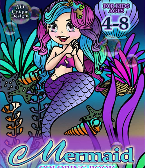 mermaid coloring book for kids 4 8 mermaid coloring book for boys and girls 4 8 1 jpg 500x580