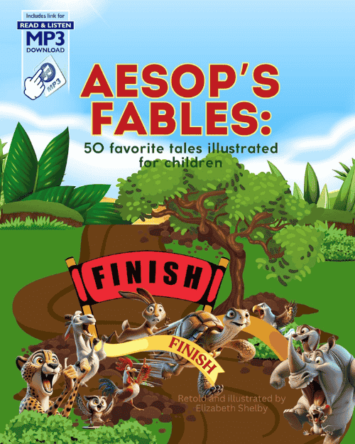 Aesop's Fables 50 Favorite Tales Illustrated for kids 4- 8 years